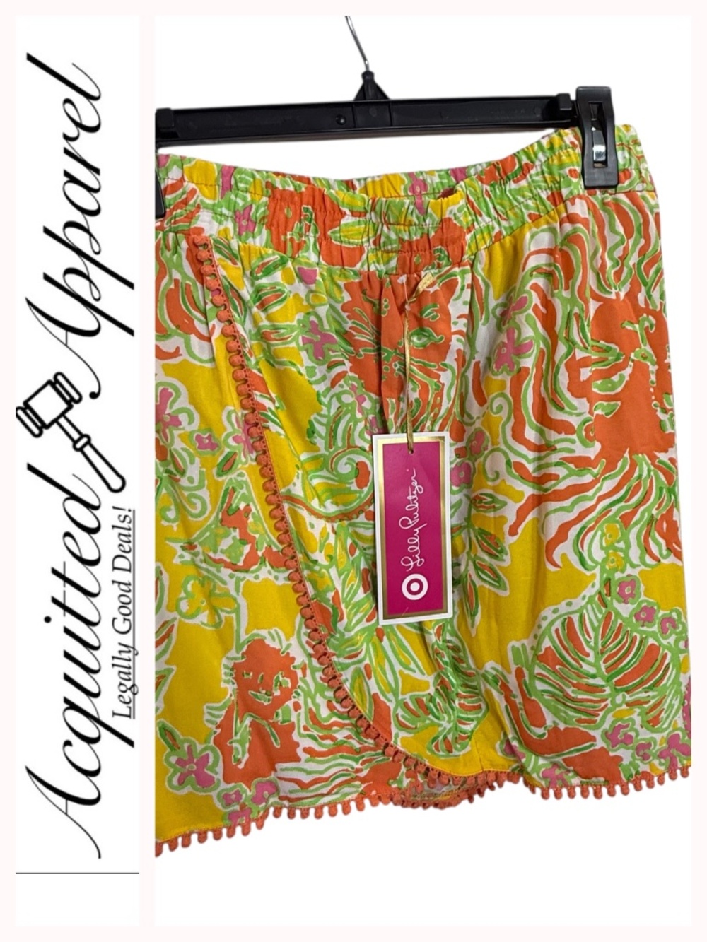 Lilly Pulitzer Happy Place Shorts 3X rare plus size limited edition Target